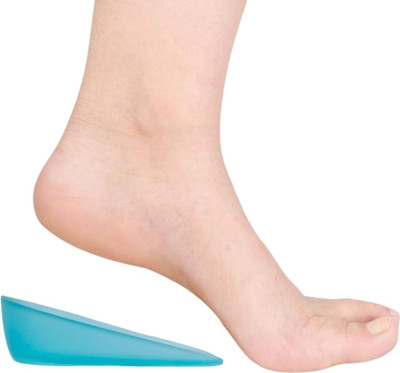 BOS MEDICARE Silicon Heel Cushion Heel Support (Blue) Large Free Size Heel Support