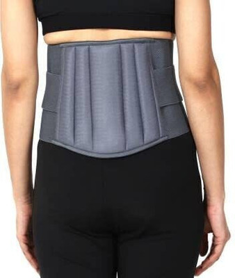 Mulkraaj LS-Lumber Sacral Waist Belt For Men/Women Lower Back Pain Relief Back Support93 Back / Lumbar Support(Grey)