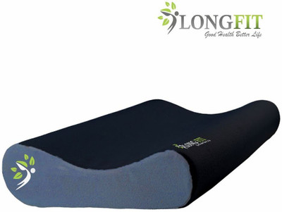 longfit Contoured Cervical Pillow Memory Foam, Universal Size, 1 Unit Neck Support