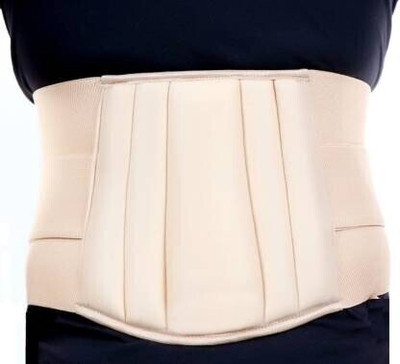 trendy store Lumber Sacral (LS) Waist Belt For Men/Women Lower Back Pain Relief Belt.122 Back / Lumbar Support(Beige)
