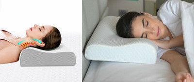 HIRUSH ENTERPRISE Memory Foam Birds Sleeping Pillow Pack of 1(White)