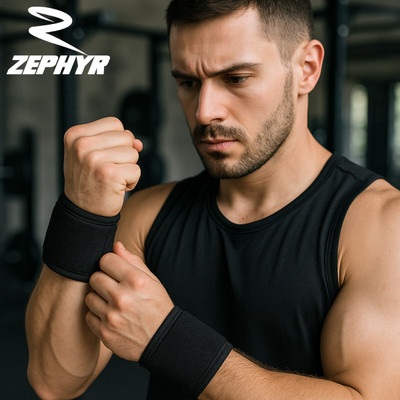 BHZEPHYR Unisex Black Wrist Support for Pain Relief, Gym, Sports & Injury Recovery Wrist Support(Black)