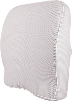 Grin Health Ortho Backrest Cushion with Memory Foam Back / Lumbar Support(Grey)