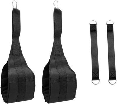 Fitcozi Hanging Abdominal Slings Abs Strap Perfect Pull up Supporter(Black)