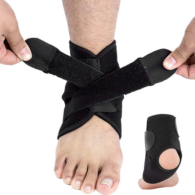 SELVA Adjustable Ankle Brace (Neoprene) Ankle Support(Black)