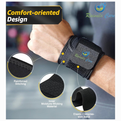 RAIVATS CARE Wrist Support Band Hand Support(Black)