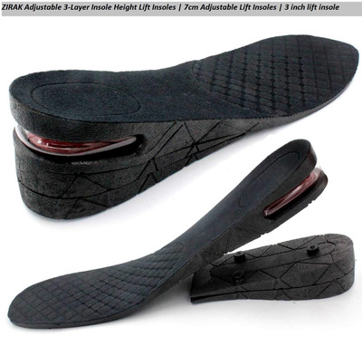 ZIRAK Adjustable 3-Layer Insole Height Lift Insoles | 7cm Adjustable Lift Insoles Insole