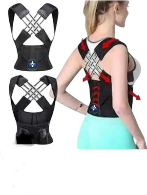 BRIJJ HELTH CARE Posture Corrector Belt for Men & Women Posture Fixing Belt (Black) Posture Corrector(Black)