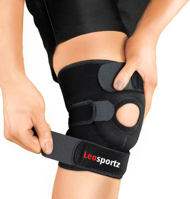 keycraze Adjustable Knee Support Knee Brace Knee guard Knee Cap Knee Knee Support(Black)