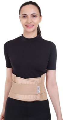 Balaraka NKS_NEW-Lower Back Pain Relief Adjustable Straps pport Waist -25 Back / Lumbar Support(Beige)