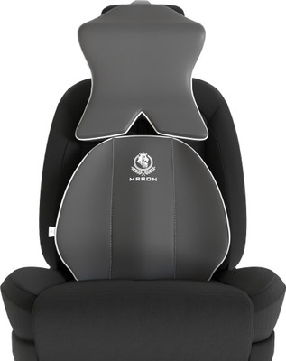 MRRON PROTECH CRUZ BACKREST HEADREST SUPPORT FOR OFFICE CHAIR Back / Lumbar Support(Black)