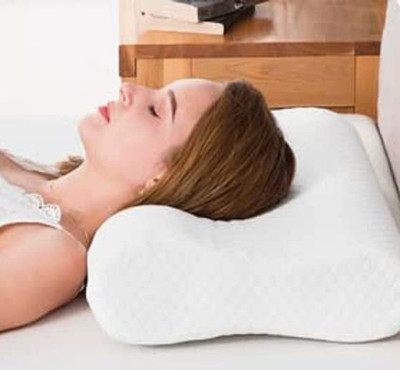 HIRUSH ENTERPRISE Memory Foam Geometric Orthopaedic Pillow Pack of 1(White)