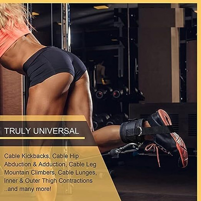Fitcozi Adjustable Comfort fit Men & Women Leg Workout Ankle Strap Ankle Support