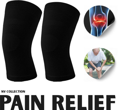 NV COLLECTION Extra-Grip Knee Cap for Confident Steps Knee Support(Black)