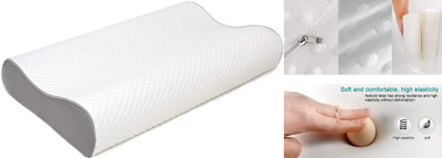 HIRUSH ENTERPRISE Memory Foam Animals Sleeping Pillow Pack of 1(White)