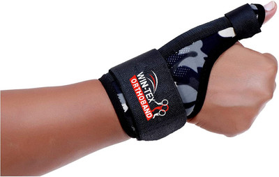 Wintex Thumb Spica Splint Support Neoprene Reversible Thumb Stabilizer Or pain Relief. Splints(Multicolor)