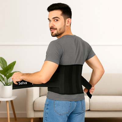 SELVA Back Support Lumbo Sacral Belt Back / Lumbar Support(Black)