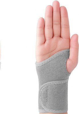 Helistar Unisex Grey Wrist Support Brace Right Hand - Breathable Pain Relief (Pack Of 1) Hand Support(Grey)
