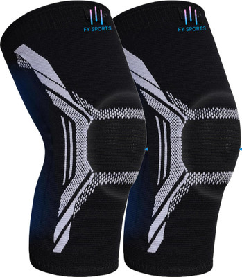 Mulkraj M-Knee Cap Pro, Support, Black & Green, Medium, Pack of 2319 Knee Support