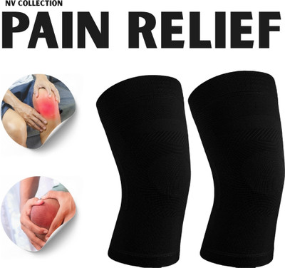 NV COLLECTION Soft Touch Knee Brace for Active Comfort Knee Support(Black)
