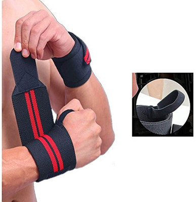 STARAS SALES Wrist Wrap Gym Training Exercise Hand Band with Adjustable Size (1 Pair SS013) Wrist Support(Multicolor)