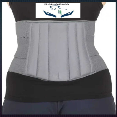 BALARKA Lumbo Sacral Support Belt for Back Pain, Lower Back Support, Waist Support Back / Lumbar Support(Grey)