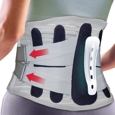 AGEasy Spine Pro Belt for Lower Back Pain, Sciatica & Spinal Recovery, Ergonomic Design Back / Lumbar Support(Grey)