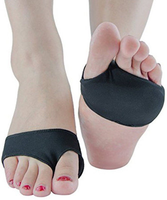 AlexVyan 1 Pair ForeFoot Pain Relief Absorber Cushion Ball of Foot Pad Foot Support Foot Support(Black)