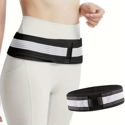 Fitness Scout Sciatica Pain Relief Belt - Flexi Back Belt- Lower Back Support Brace for Men Back / Lumbar Support(Black, White)