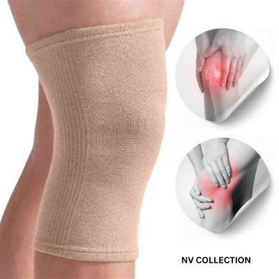 NV COLLECTION Brown Adjustable Knee Support for Pain and Recovery Knee Support