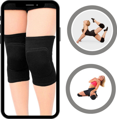 BALARKAA N-Dance training pad with built-in knee guard(SLFK-177 Knee Support(Black)