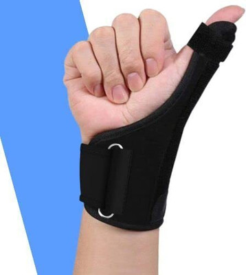 TDM FITNESS Thumb Brace Spica Splint Support blackStabilizer for Pain Splints(Black)
