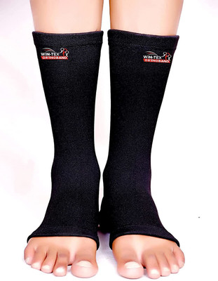Wintex Ankle Support Brace for Sprained Anklet Injury Plantar Fasciitis or pain Relief Ankle Support(Black)
