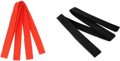 Addiction Martial Art Judo/karate/taekwondo belt RED and Black (set of 2pcs) Abdominal Belt