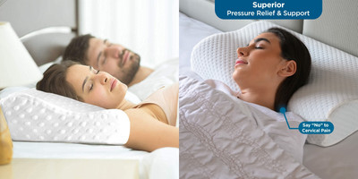 RUSHABH ENTERPRISE Memory Foam Birds Sleeping Pillow Pack of 1(White)