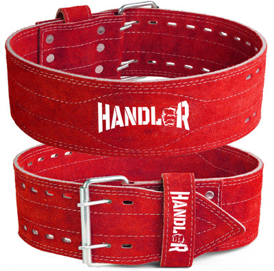 HANDLER Real Leather 8mm Thick PowerLifting back Pain support Squatting Fitness Gym Belt Weight Lifting Belt