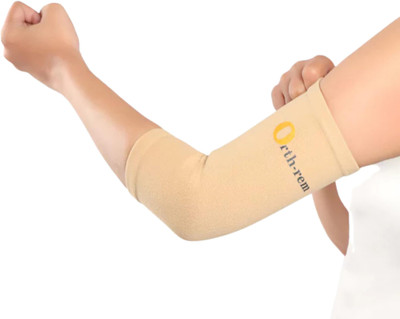 Orth-rem Elbow Support Brace for Men & Women (Pair) – Compression Strap for Pain Relief Elbow Support(Beige)