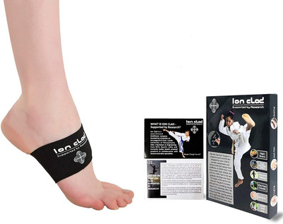 Ion clad Scientist Developed Copper Compression Arch Support for Kids(Ages6-11) & Handbook Foot Support