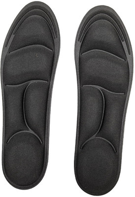 AlexVyan Men 5d Foam Insole (upto 28 cm - adjustable IND7 to IND9 Men) Shoe Insole(Black)
