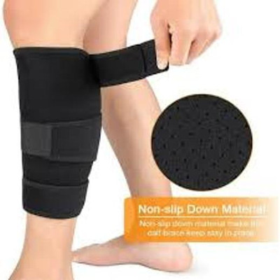 Digitalduniya Calf support for men pain relief Leg Wrap Calf Brace Compression,(1pcs) 1 Knee Support(Red)