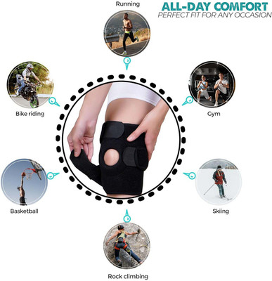 Lofstar Original Neoprene pain relief open patella knee support knee cap (Black) Knee Support