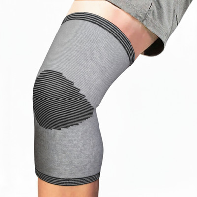 Shopeleven Compression Knee Sleeve for Pain Relief Gym and Sports Knee Cap Men and Women Knee Support(Grey)
