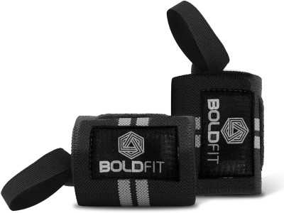 BOLDFIT Wrist Band Belt Wrap Brace Strap for Men & Women Pain Gym Grip Supporter(Grey)