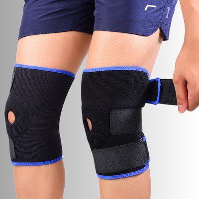 HouseOfCommon Magnetic Knee Support Open Patella for Men and Women Knee cap brace|Knee Guard Knee Support(Blue)