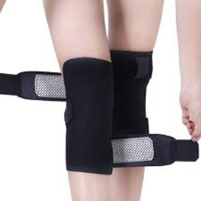 JKR Enterprise hot knee belt for Pain Relief Heating Pad Knee Support (Black) Knee Support(Black)