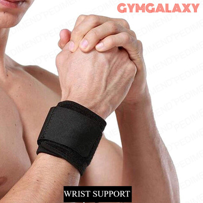 GYMGALAXY Premium Wrist Brace, 1 Pc Wrist Wraps for Pain Relief. Wrist Straps Wrist Support(Black)