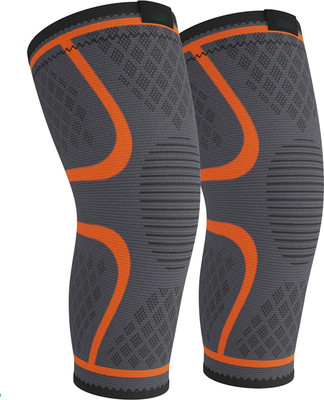 FY Sports Knee Compression Sleeve for Men and Women Knee Support Brace for Running Knee Support(Orange)