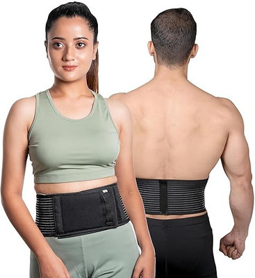 healthnode Umbilical Black Hernia Belt Pain relief Support Brace with Compression Pad Supporter(Black)