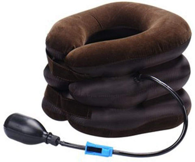 PRANSHI ENTERPRISE 3-Layer Inflatable Cervical Neck Traction Device Neck Support(Brown)
