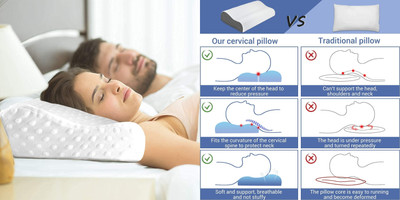 HIRUSH ENTERPRISE Memory Foam Animals Sleeping Pillow Pack of 1(White)